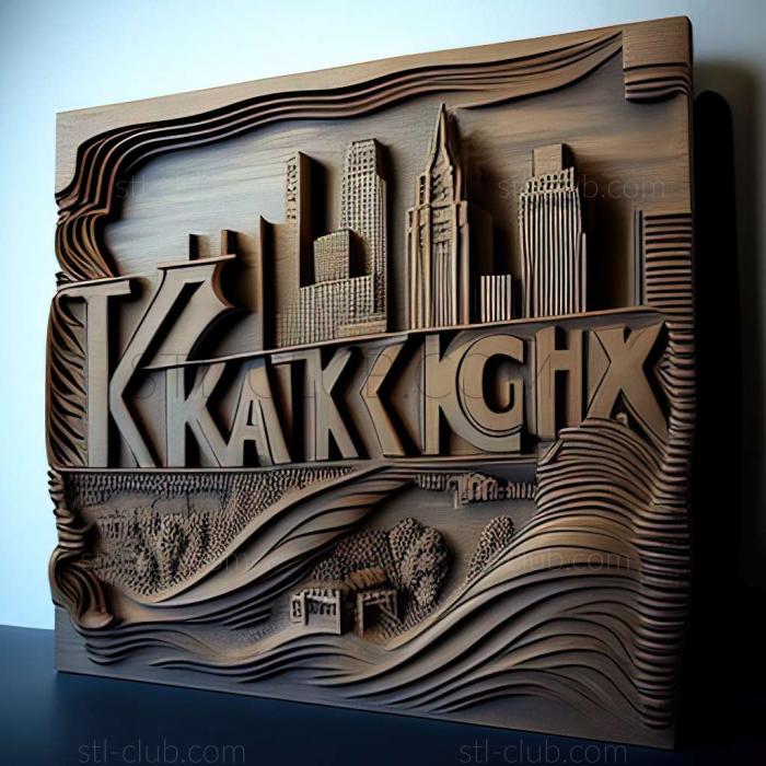 3D model Kansas Cityx Kansas (STL)